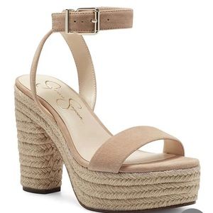 Jessica Simpson Symia  Raffia Platform Sandals